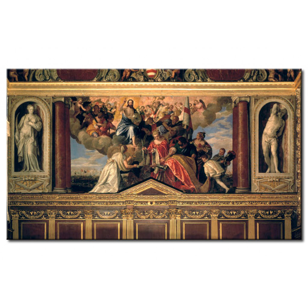 Schilderij  Paolo Veronese: Allegory Of The Battle Of Lepanto
