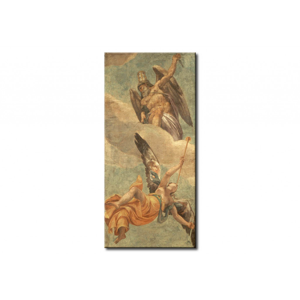 Schilderij  Paolo Veronese: Chronos And Fama