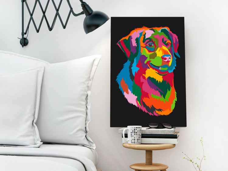 Paint by Number Kit Colourful Dog 117574 additionalImage 2