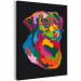 Paint by number Colourful Dog 117574 additionalThumb 5