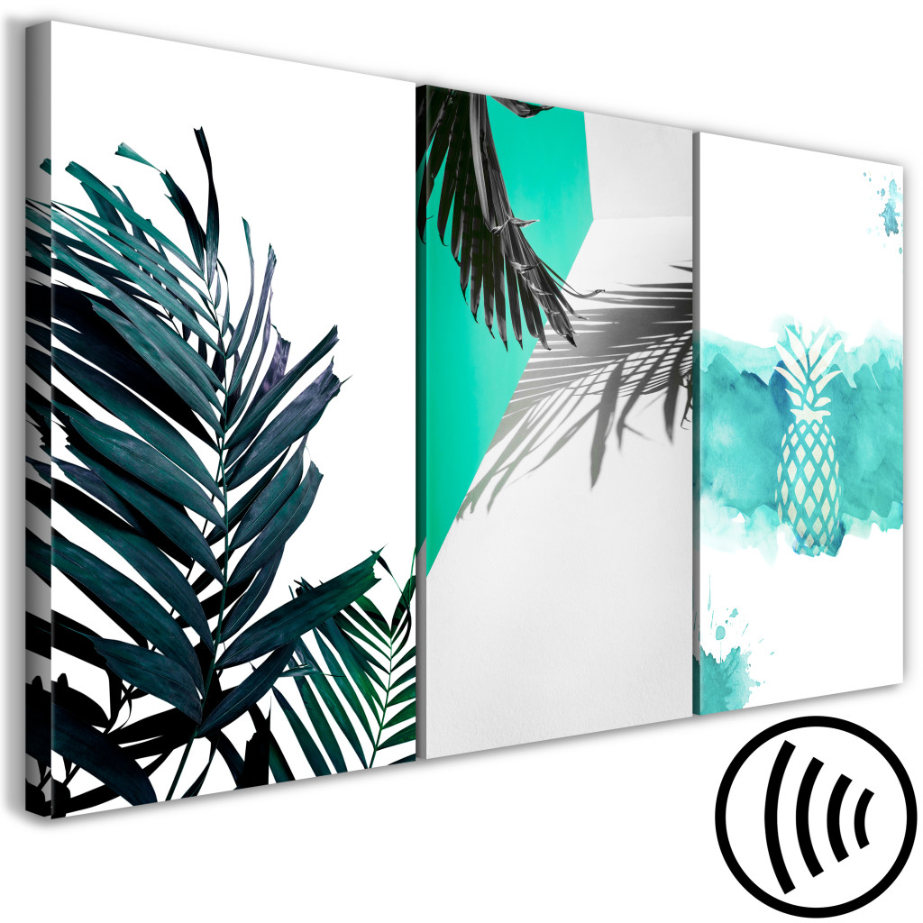 Schilderij  Bomen: Palm Paradise (3 Parts)