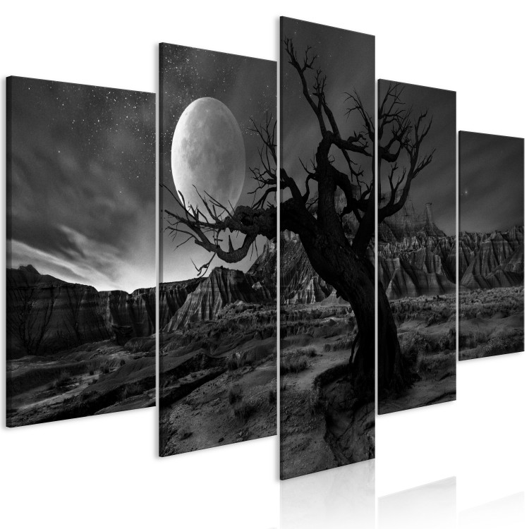 Quadro moderno Twilight Time (5 Parts) Wide Grey 123674 additionalImage 2