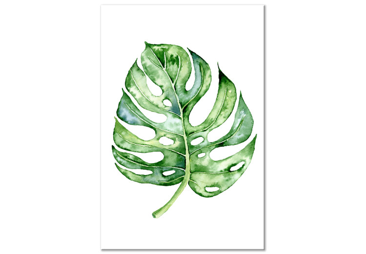 Canvas Monstera leaf - Plant theme stylized for watercolor in Boho style