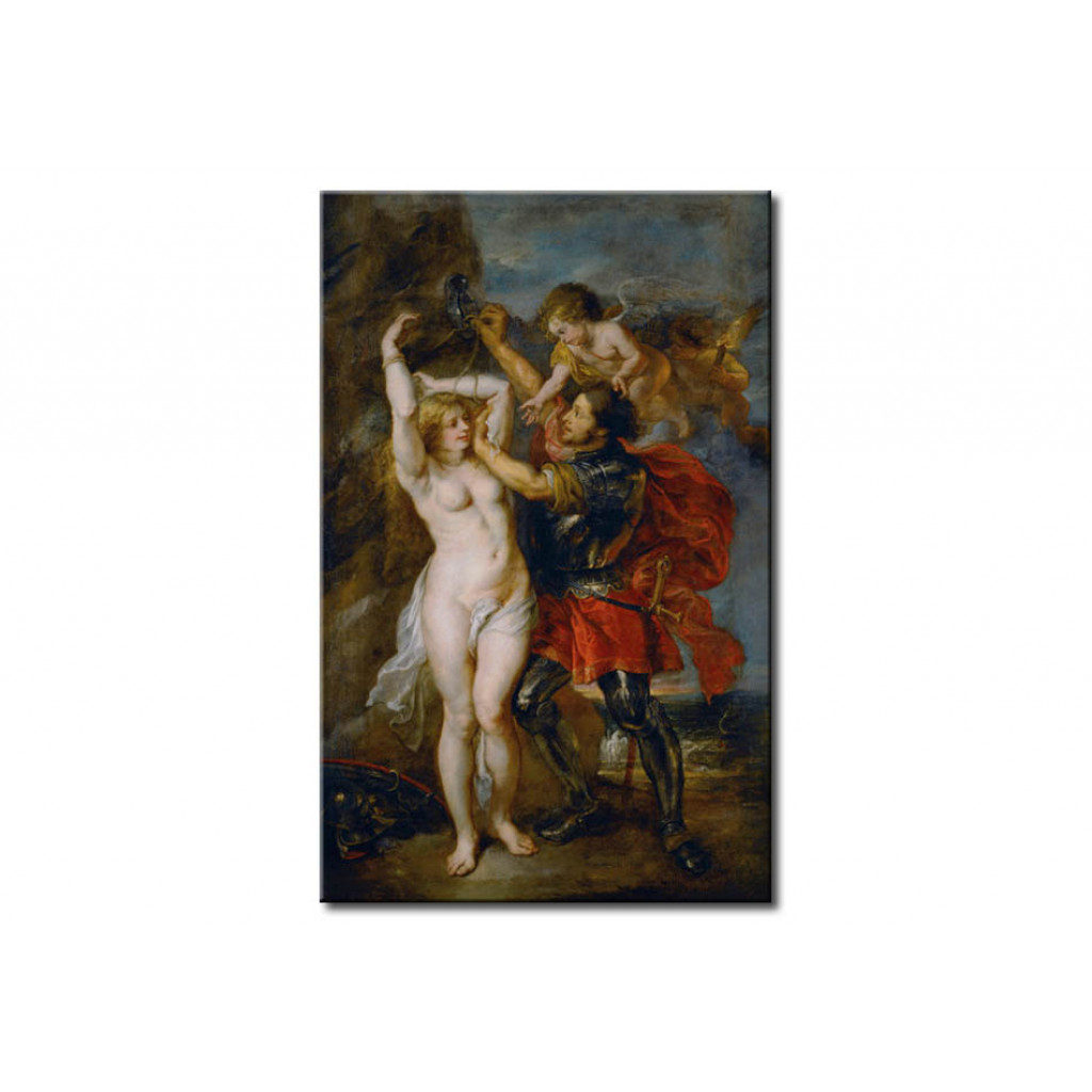 Målning Perseus Frees Andromeda