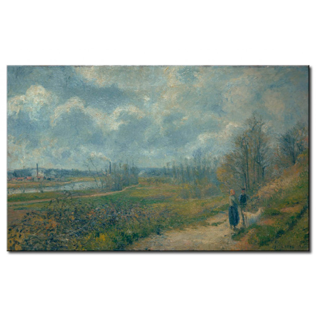 Schilderij  Camille Pissarro: Der Weg Bei Le Chou, Pontoise