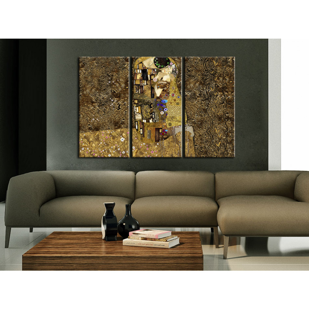 Schilderij  Klimt: Klimt Inspiration - Kiss