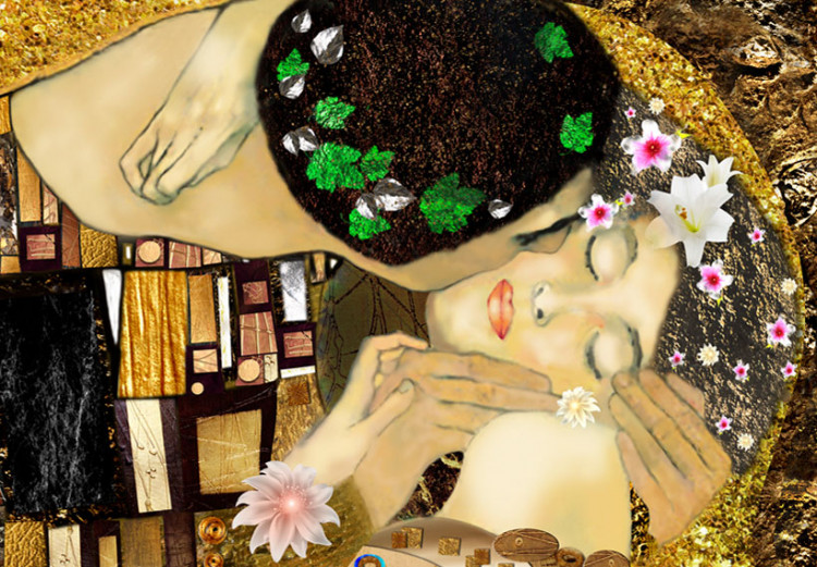 Obraz Klimt inspiracje - Pocałunek 64574 additionalImage 5