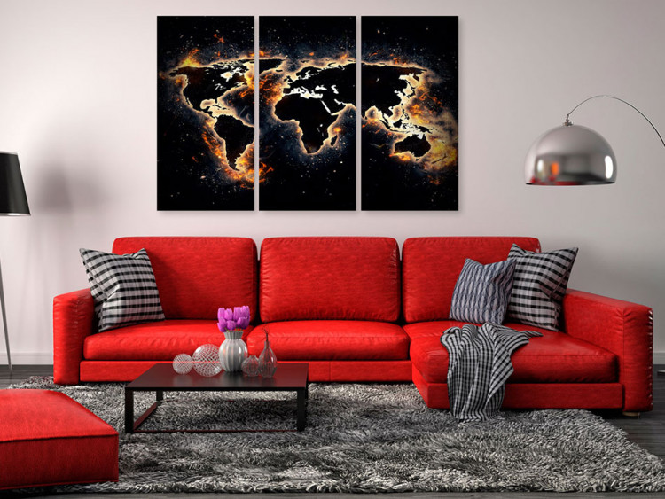 Placar decorativo Flames of the World [Cork Map] 94774 additionalImage 4