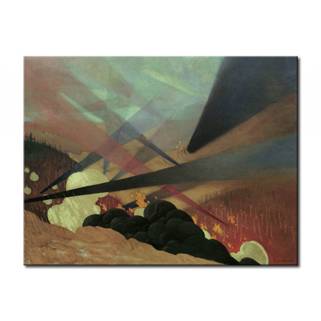Schilderij  Félix Vallotton: Verdun, Tableau De Guerre Interprete
