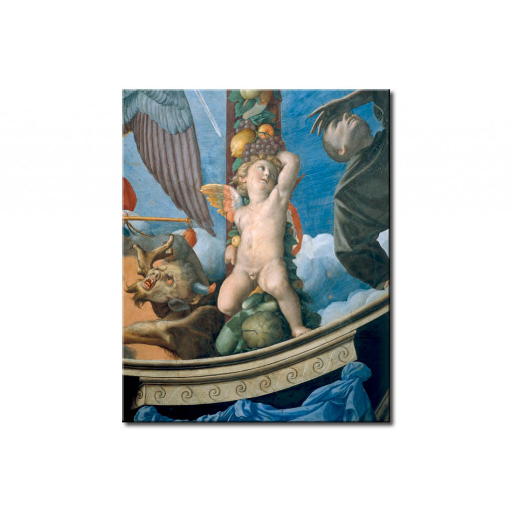 Schilderij  Agnolo Bronzino: The Trintity Between Saints