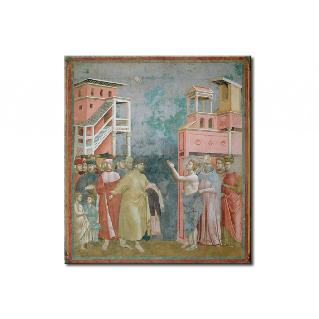 Schilderij  Giotto Di Bondone: St. Francis Dissociates Himself From His Father