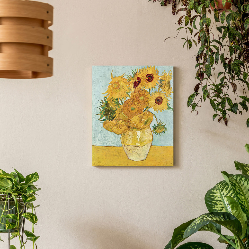 Schilderij  Vincent Van Gogh: Still Life: A Vase With Twelve Sunflowers III