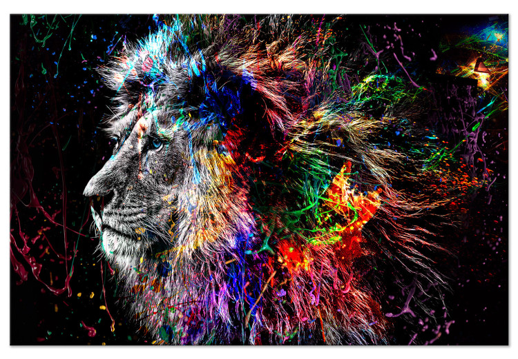 Acrylic Print Crazy Lion [Glass] 150584 additionalImage 2