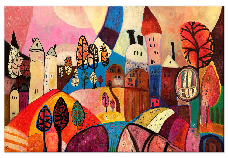 Canvas Colourful village  150684