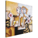 Cuadro Músicos (1 pieza) - figuras abstractas con flores y diseños 47284 additionalThumb 2