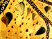 Tableau décoratif Abstraction dorée (4 pièces) - arbre en forme de cœur 47584 additionalThumb 3