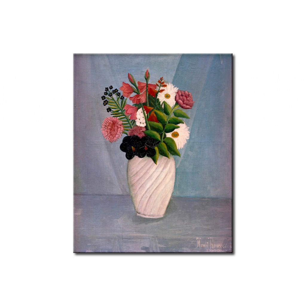 Schilderij  Henri Rousseau: Bouquet Des Fleurs