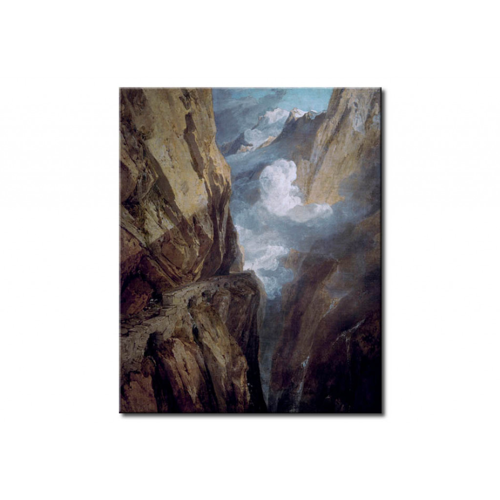 Schilderij  William Turner: Der St. Gotthard-Pass