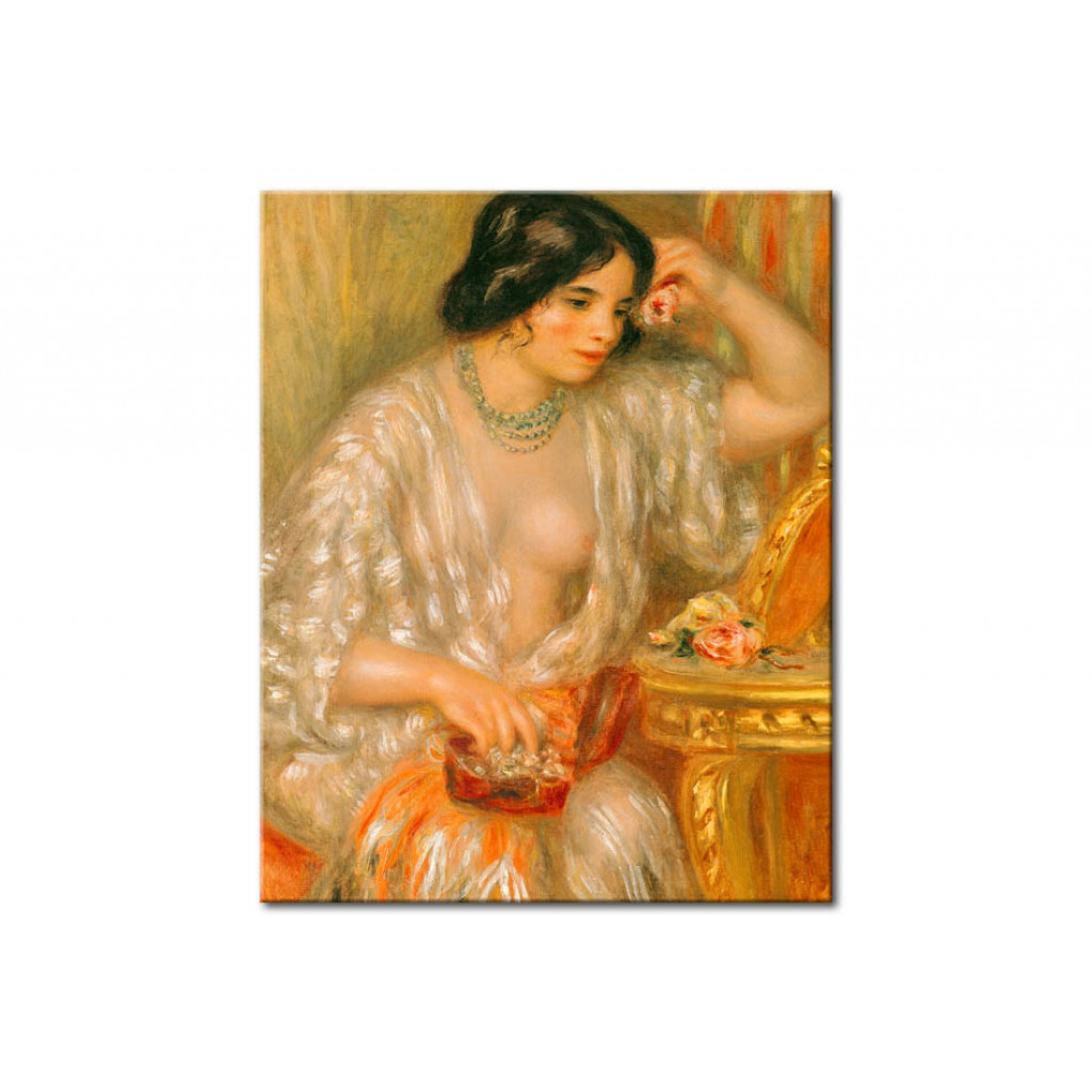 Schilderij  Pierre-Auguste Renoir: Gabrielle With Jewellery