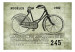 Mural de parede Ciclismo Retrô - Bicicleta em um fundo com esboço e inscrição em francês 64584 additionalThumb 1