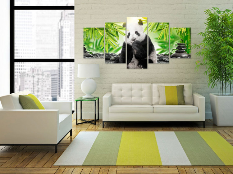 Canvas Art Print Sweet Little Panda 64684 additionalImage 3