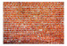 Wall Mural Red as Brick - Background with Wall Mural and Red Brick Pattern 64884 additionalThumb 1