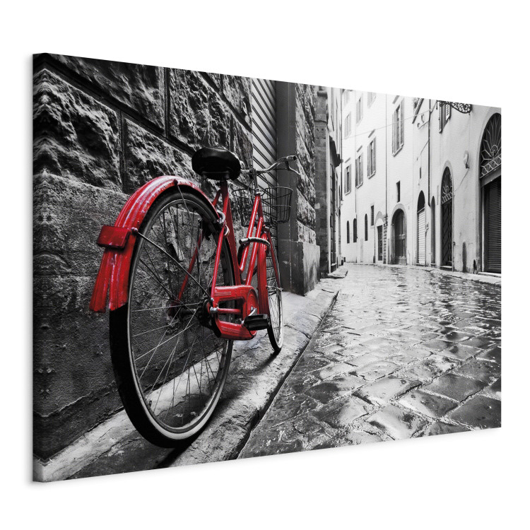Leinwandbild Vintage Red Bike 92084 additionalImage 2