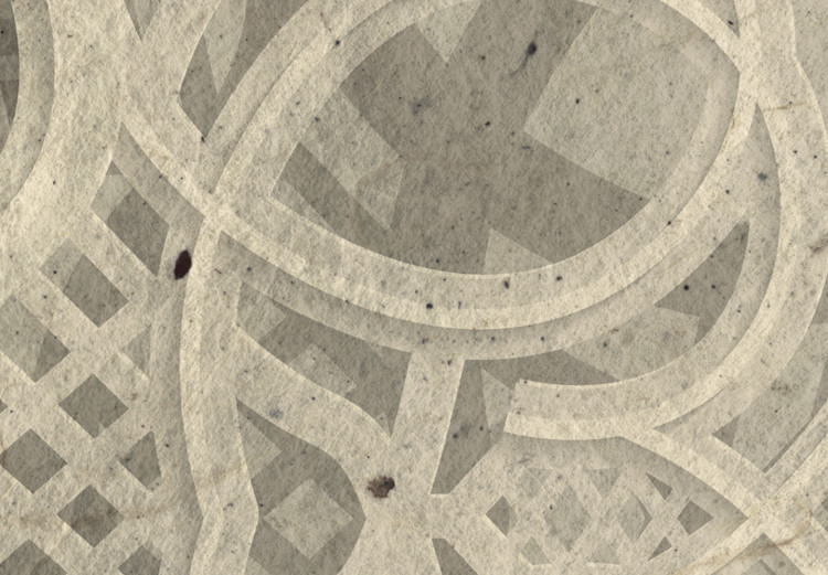 Obraz Fragment mandali - etniczny wzór w bieli, stylizowany na haft 104994 additionalImage 4