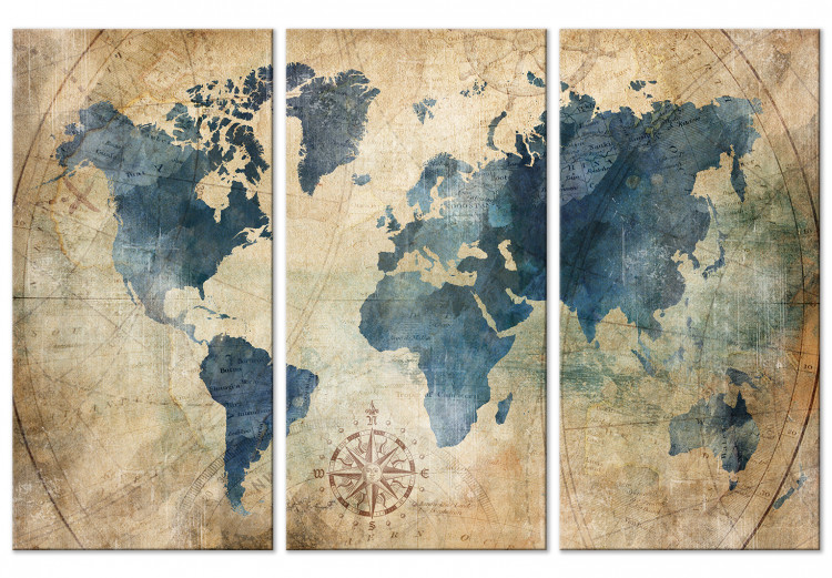 Tableau Mappemonde Vintage