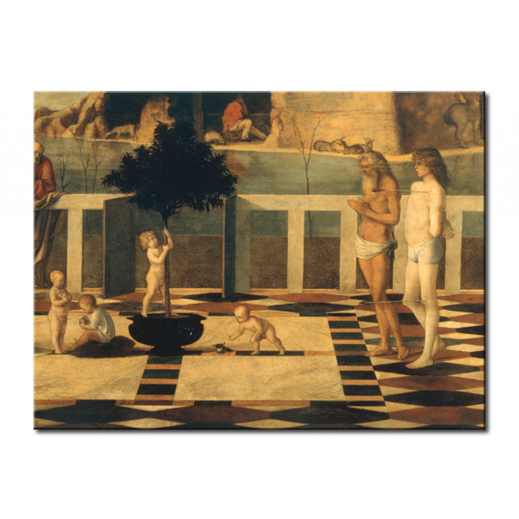 Schilderij  Giovanni Bellini: Allegoria Sacra