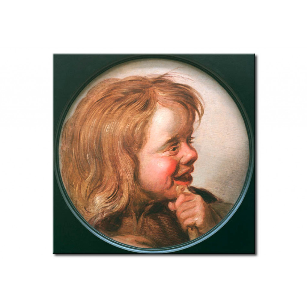 Schilderij  Frans Hals: Lachendes Kind Mit Flöte