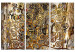 Obraz Złota elegancja (3-częściowy) 122294