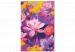 Paint by number Water Lily - Blooming Flowers of Pink, Purple and Yellow Colors 146194 additionalThumb 4