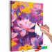 Paint by number Water Lily - Blooming Flowers of Pink, Purple and Yellow Colors 146194 additionalThumb 7