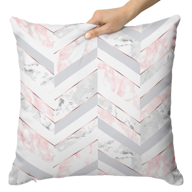 Mikrofaser Kissen The lightness of marble - a minimalist composition in glamour style cushions 146794 additionalImage 7