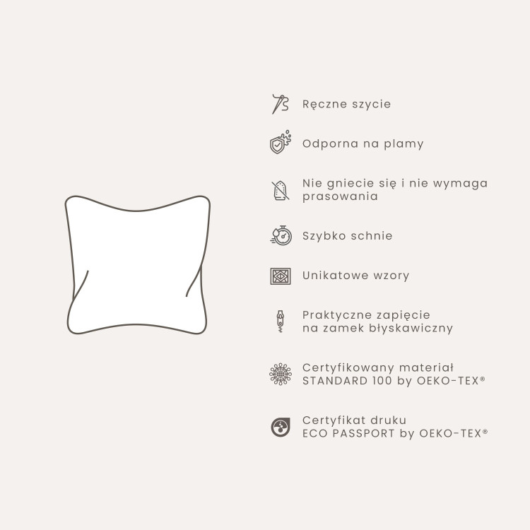 Poduszka z mikrofibry Lekkość marmuru - minimalistyczna kompozycja w stylu glamour mikrofibra 146794 additionalImage 9