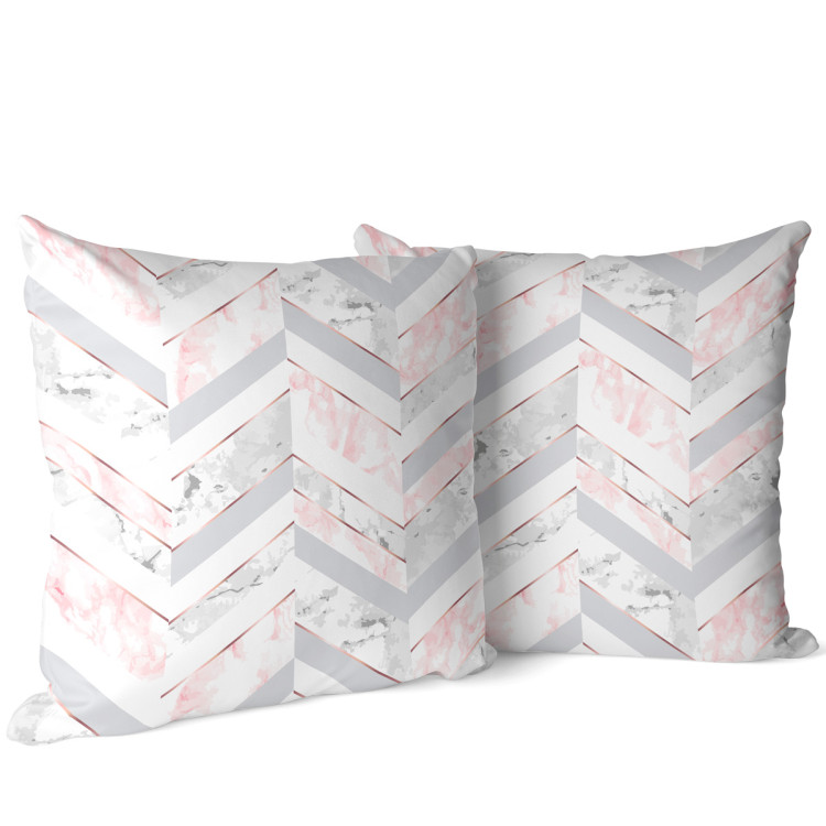 Mikrofaser Kissen The lightness of marble - a minimalist composition in glamour style cushions 146794 additionalImage 4