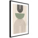 Wall Poster Abstraction - Geometric Forms - Black, Brown and Green 149894 additionalThumb 7
