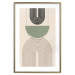 Póster Abstraction - Geometric Forms - Black, Brown and Green 149894 additionalThumb 27