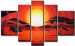 Leinwandbild Roter Sonnenuntergang 49194