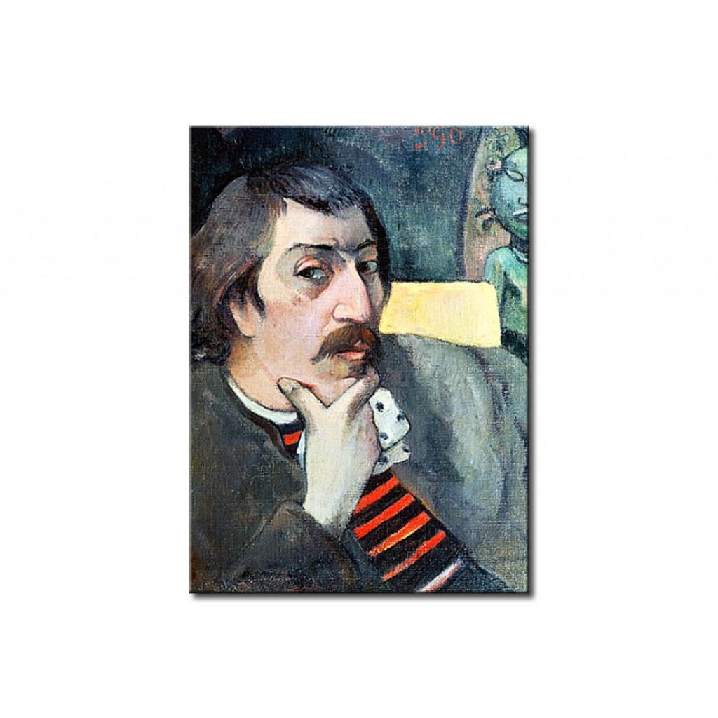 Schilderij  Paul Gauguin: Portrait Of The Artist With The Idol