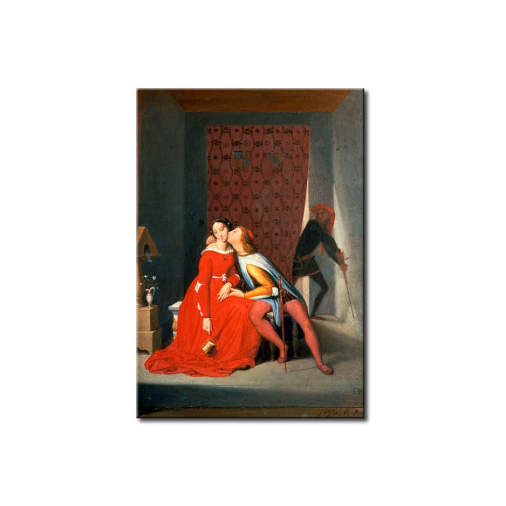 Schilderij  Jean-Auguste-Dominique Ingres: Paolo And Francesca, Surprised By Gianciotto