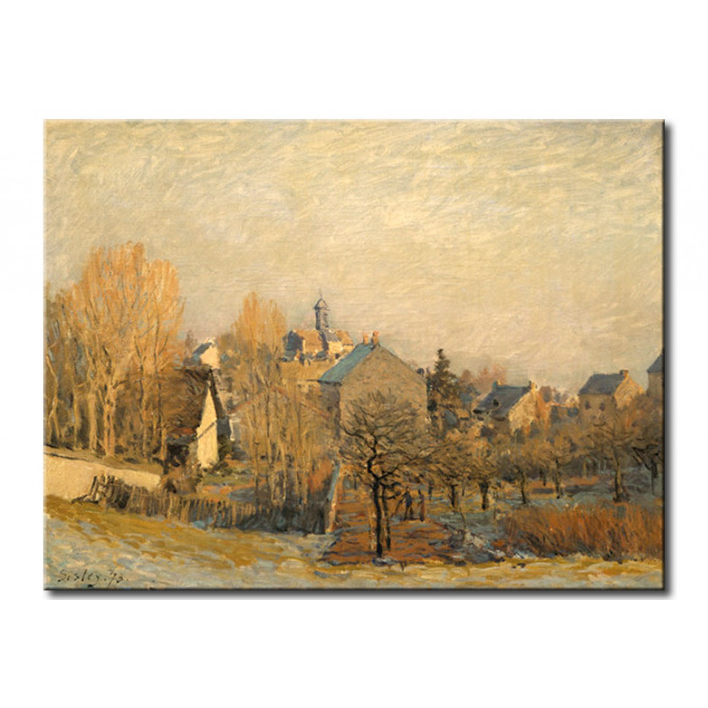 Schilderij  Alfred Sisley: Frost In Louveciennes