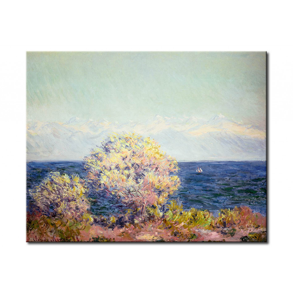 Schilderij  Claude Monet: Cap D'Antibes In Mistral