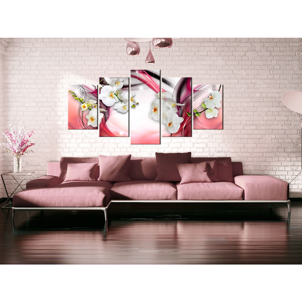 Schilderij  Orchideeën: Pink Melody