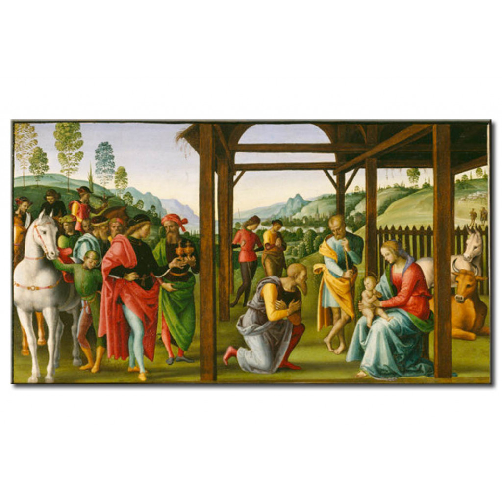 Schilderij  Pietro Perugino: The Adoration Of The Magi