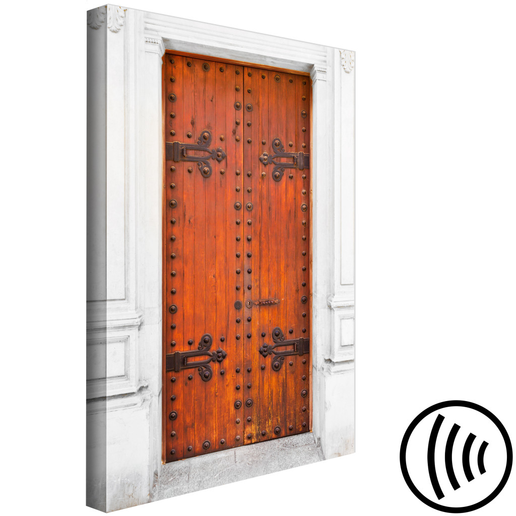 Quadro Pintado Mysterious Door (1 Part) Vertical
