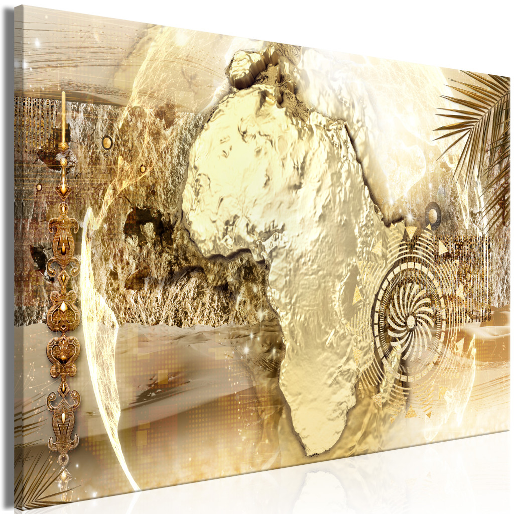 Schilderij Golden Continent [Large Format]