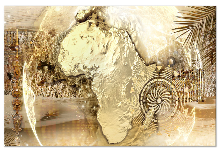 Obraz XXL Złoty kontynent [Large Format] 130305
