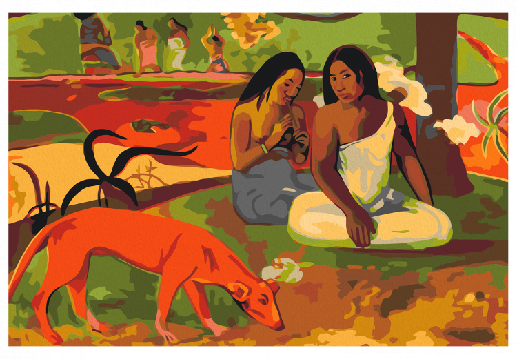 Desenho para pintar com números Gauguin's Arearea 132405 additionalImage 7